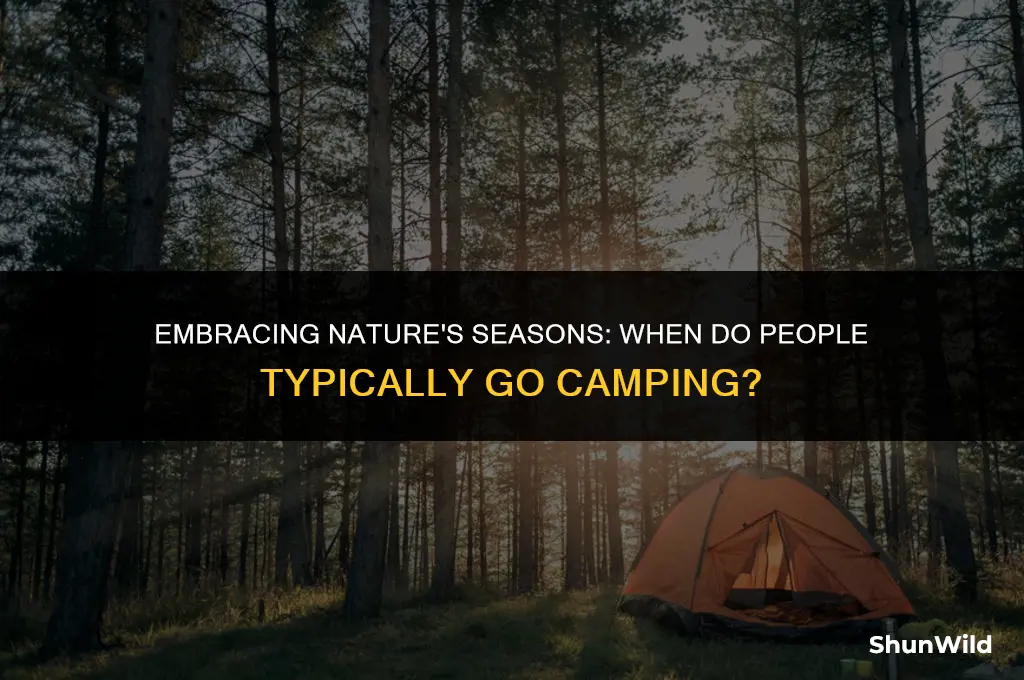 what season do people camp