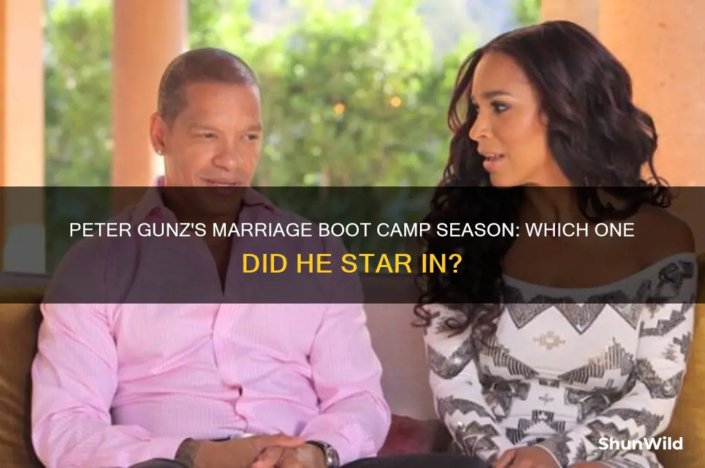 what season of marriage boot camp is peter gunz on