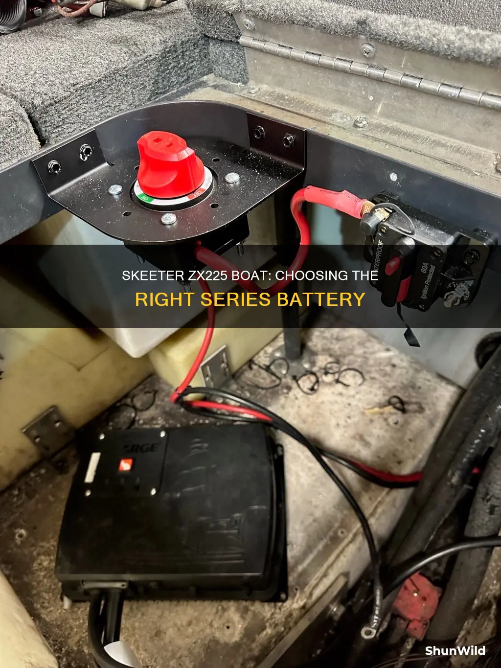 what series battery for a skeeter zx225 boat