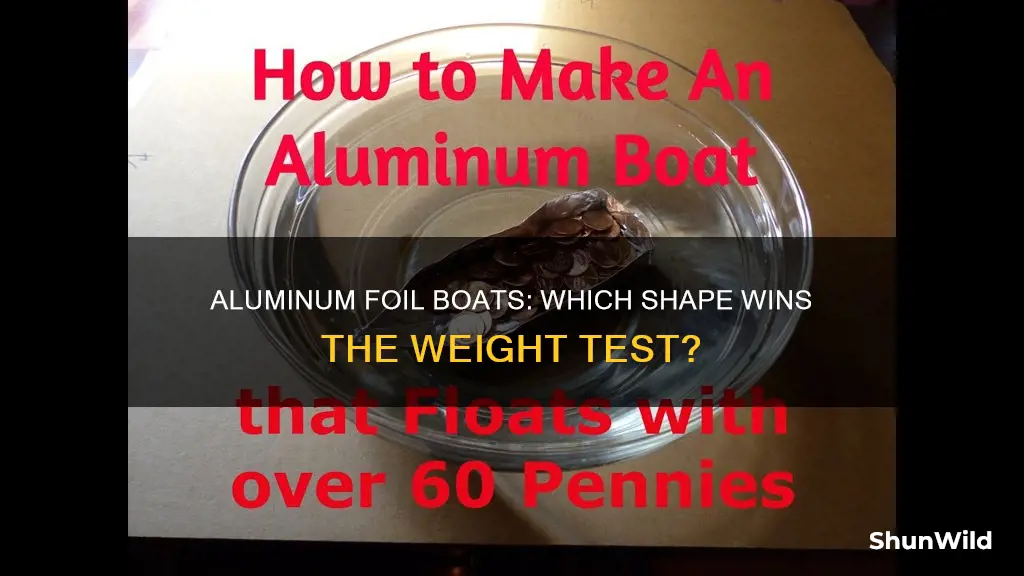 what shape aluminum foil boat holds the most weight