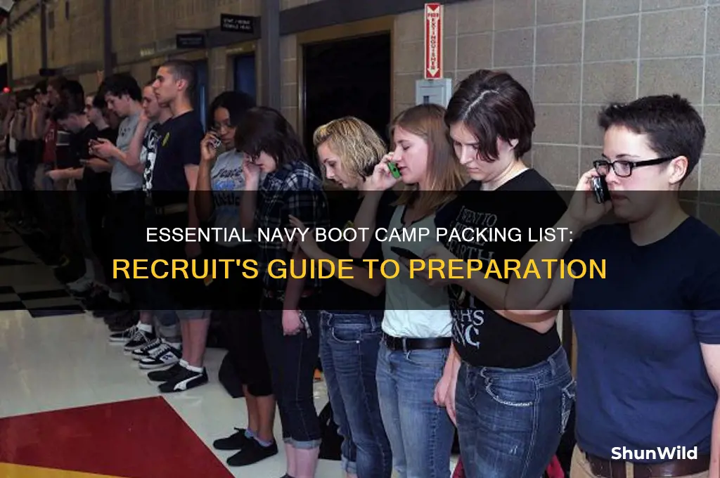 what should a recruit take to boot camp navy