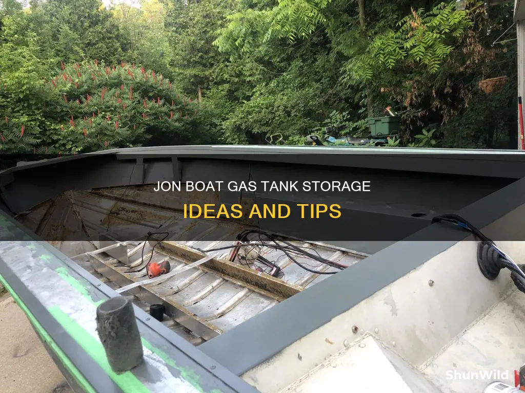 what should I put under my jon boat gas tank