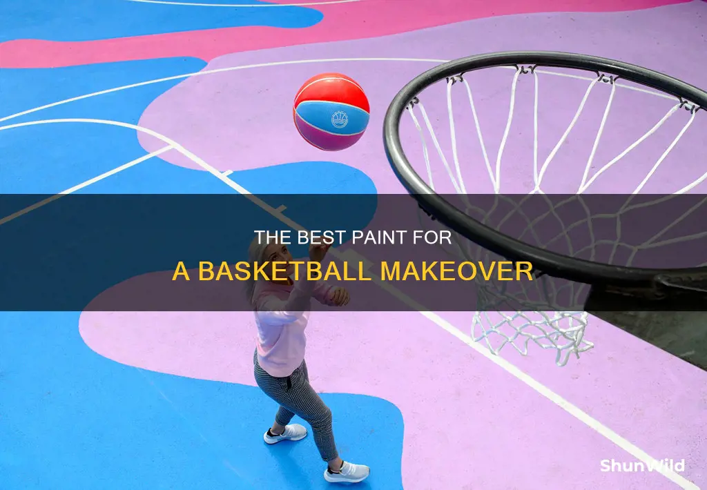 what should you use to completely color over a basketball