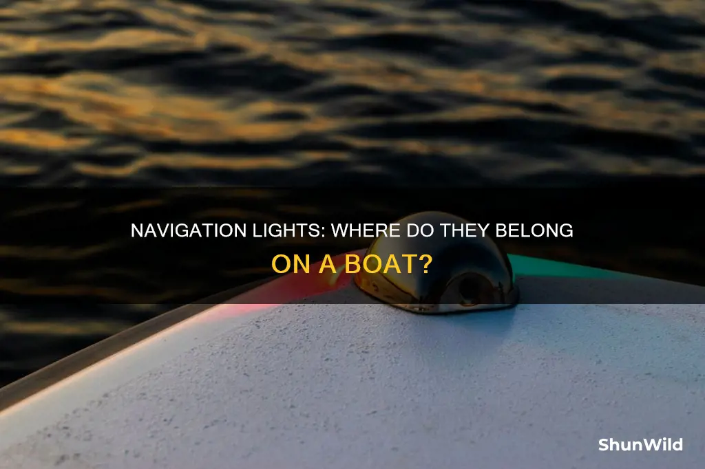 what side do navigation lights go on a boat