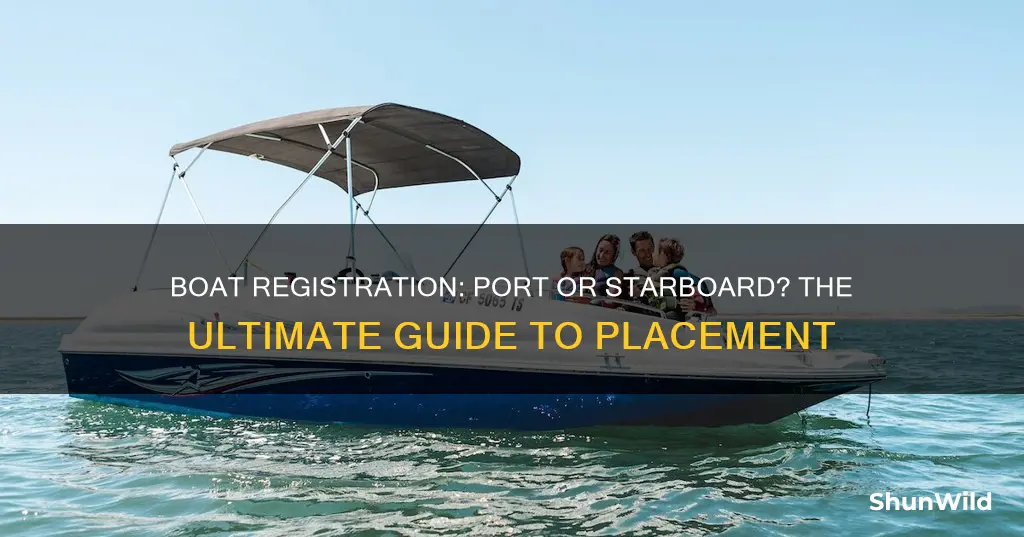 what side does boat registration go on