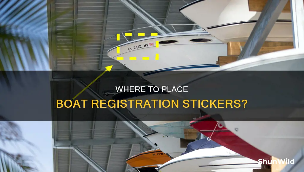 what side does the registration sticker go on a boat