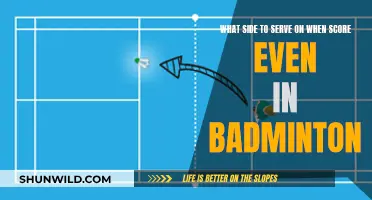 Badminton Scoring: Serving Sides When Scores Are Tied