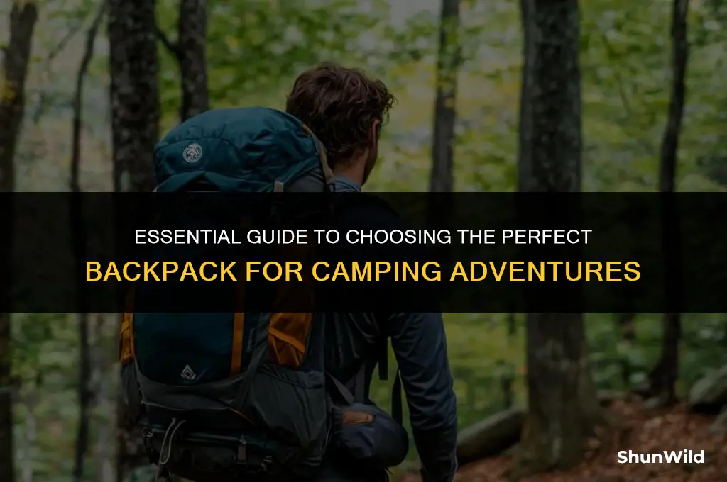 what size backpack camping