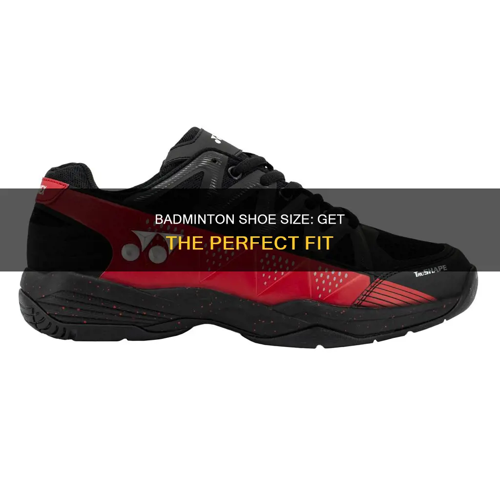 what size badminton shoe