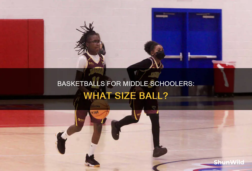 what size ball does middle school basketball use