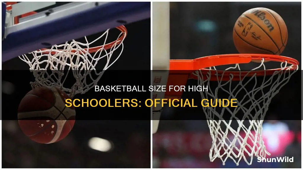 what size ball for high school basketball