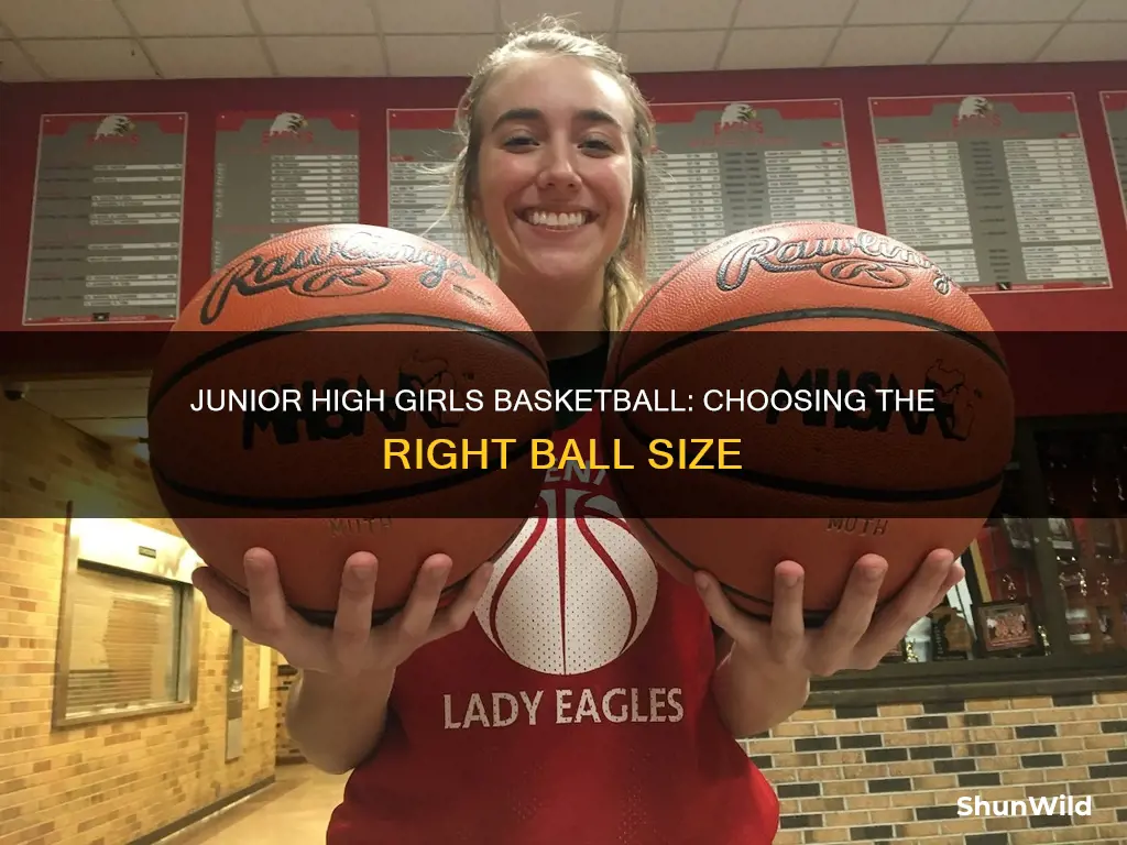 what size ball for junior high girls basketball