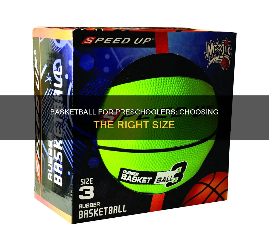 what size basketball do 4 year olds use