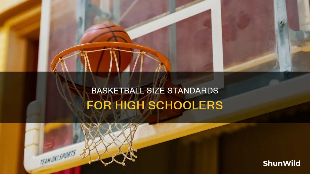what size basketball do high schools use
