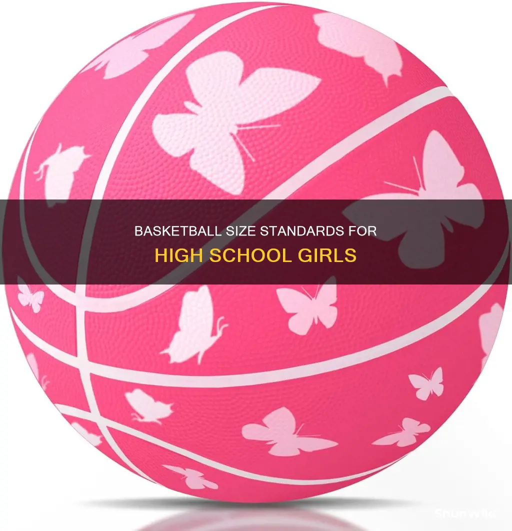 what size basketball do highschool girls use