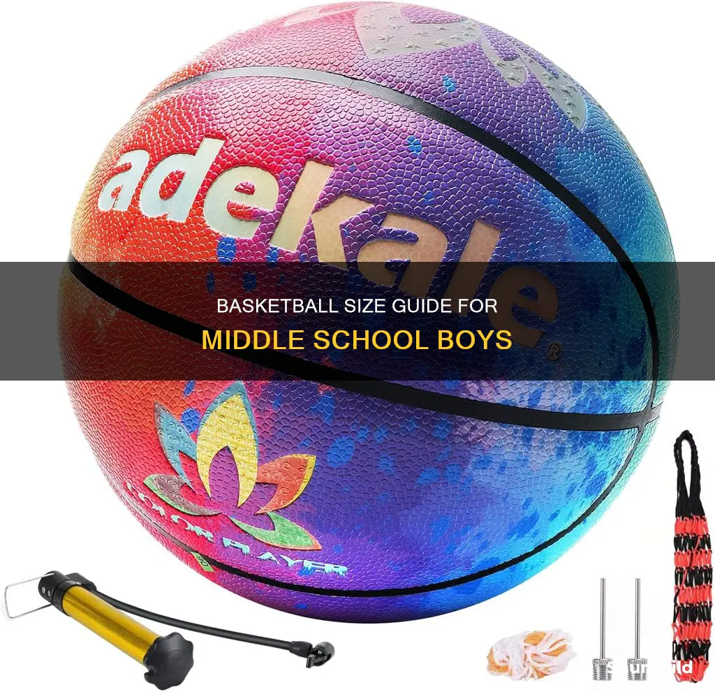 what size basketball do middle school boys use