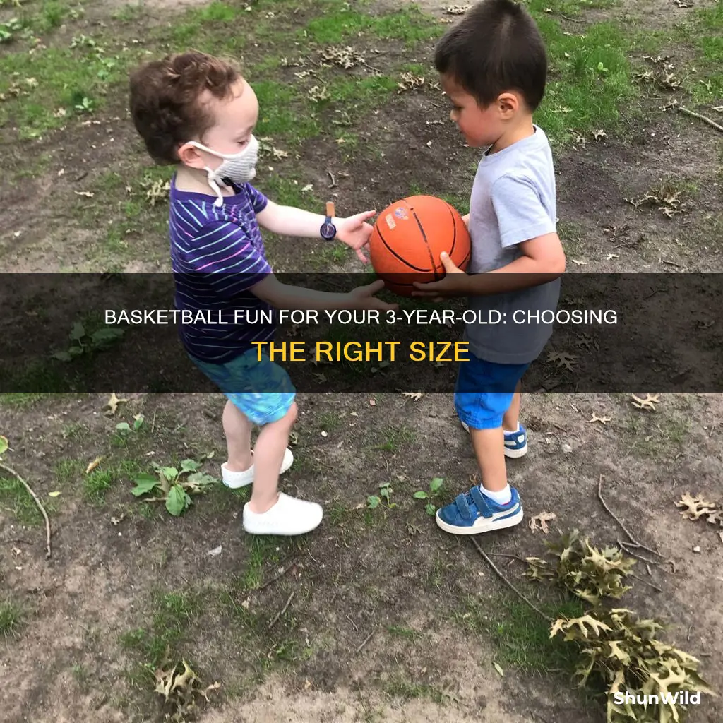 what size basketball for 3 year old