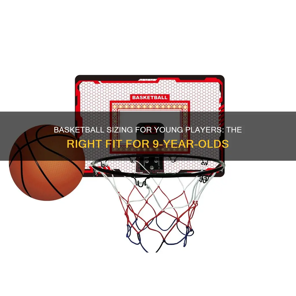 what size basketball for a 9 year old