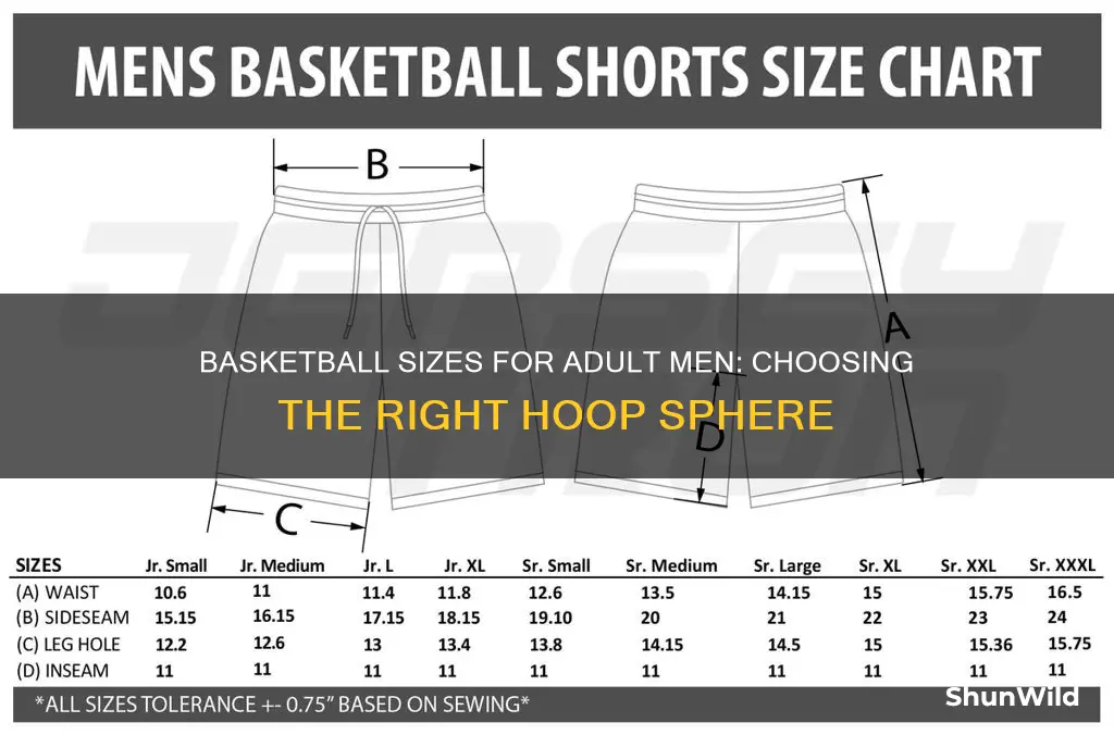 what size basketball for adult men