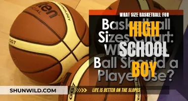 Basketball Size Guide for High School Boys