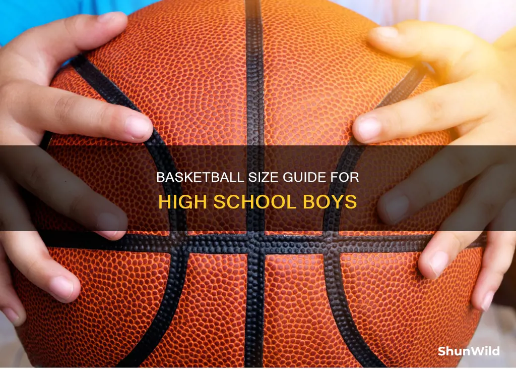 what size basketball for high school boy