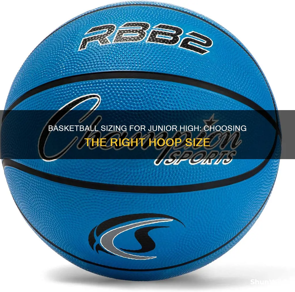 what size basketball for jr high