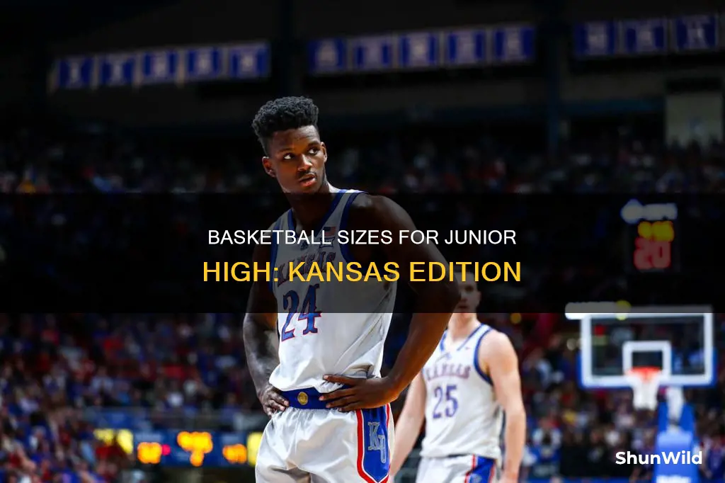 what size basketball fro jr high in kansas