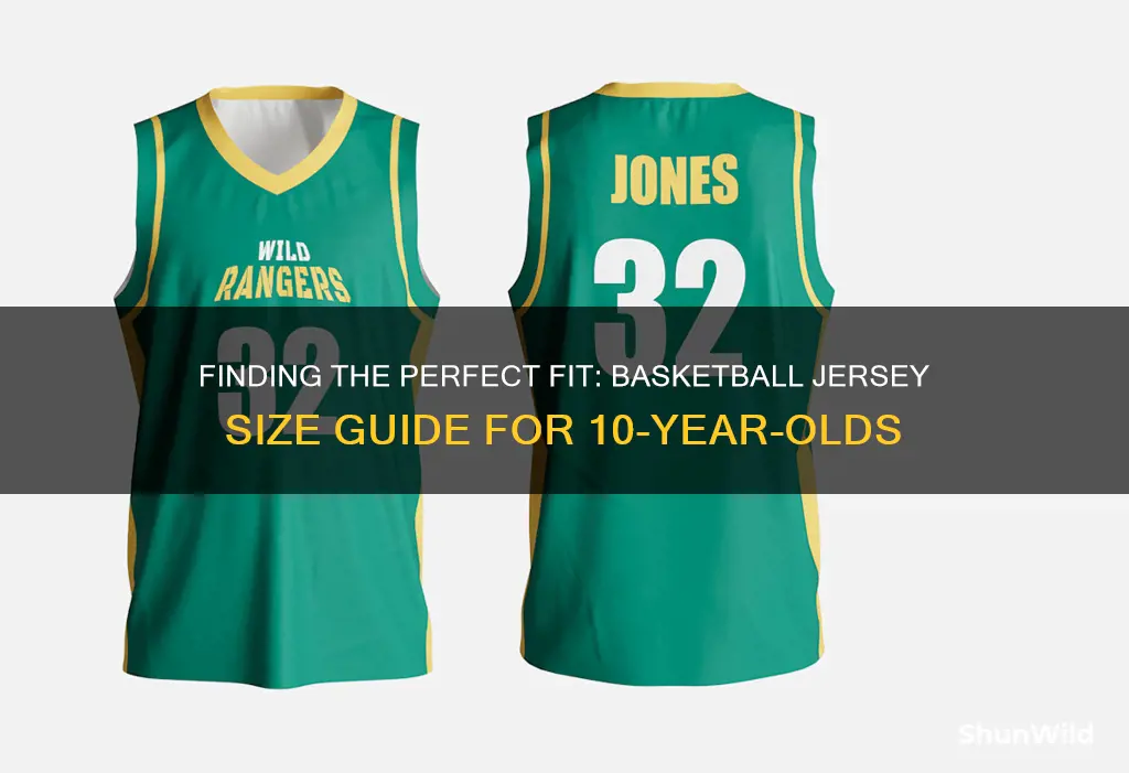 what size basketball jersy for 10 year old