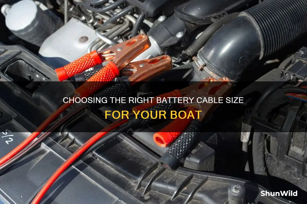 what size battery cable for a boat