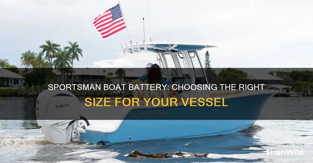 what size battery for 23 sportsman boat