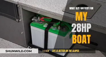 Choosing the Right Battery Size for Your 28HP Boat