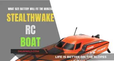 Battery Size Options for the Horizon Stealthwake RC Boat