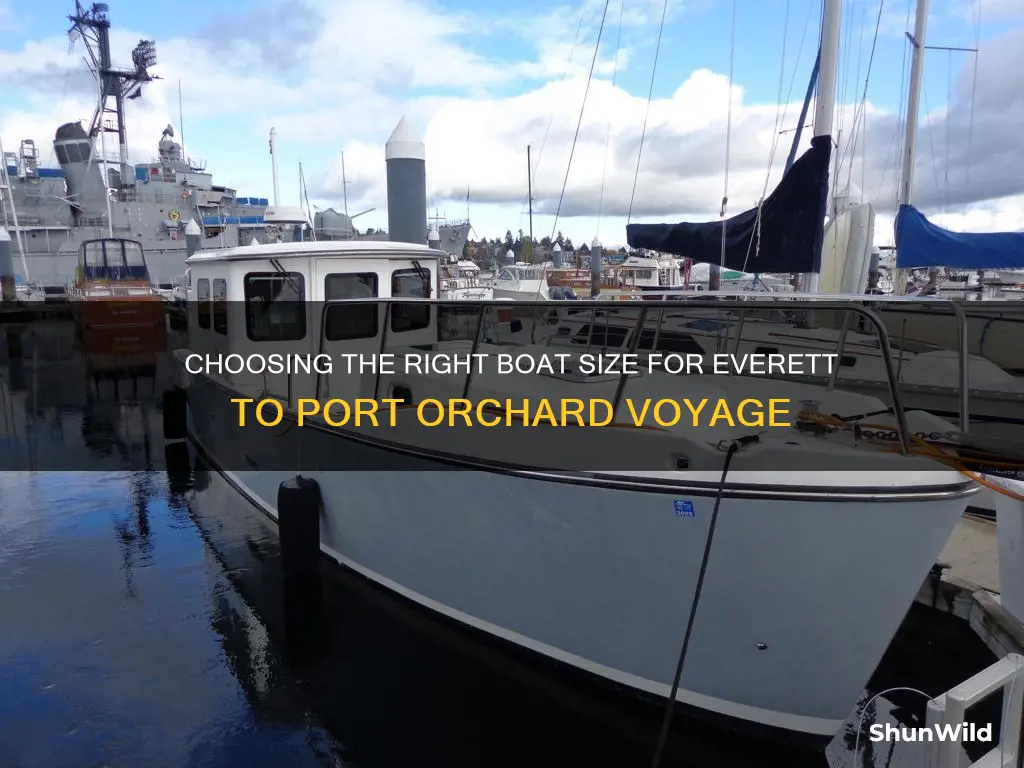 what size boat to go from everett to port orchard
