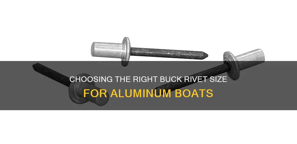 what size buck rivets for aluminum boat