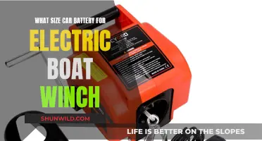 Choosing the Right Car Battery for Your Electric Boat Winch