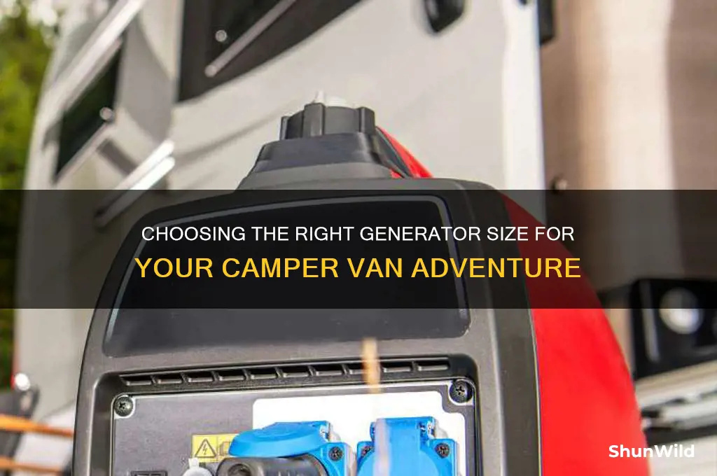what size generator for camper