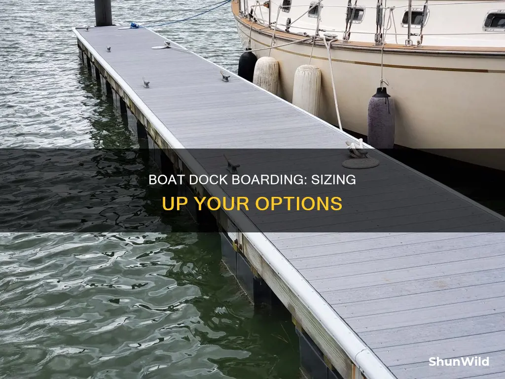 what size is boat dock boarding