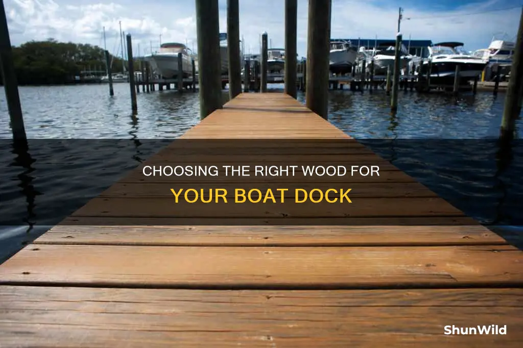 what size is boat dock wood