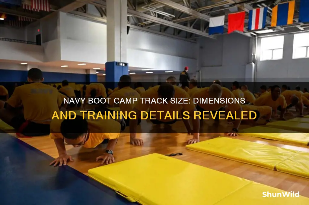what size is the track at navy boot camp