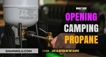 Choosing the Right Size Opening for Your Camping Propane Tank