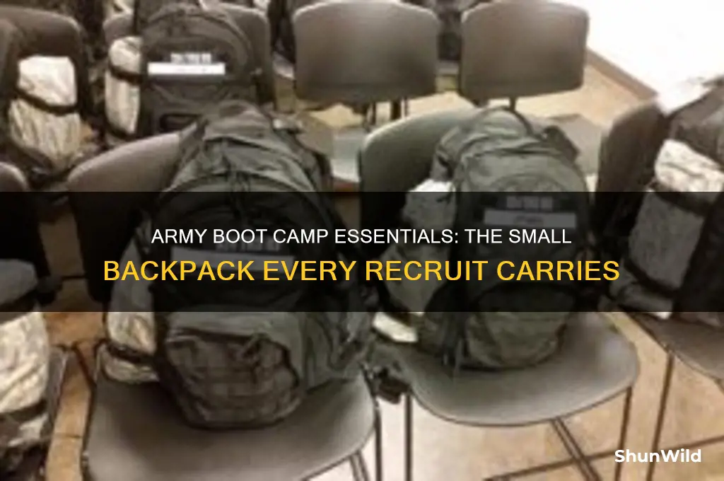 what small backpack does the army use at boot camp