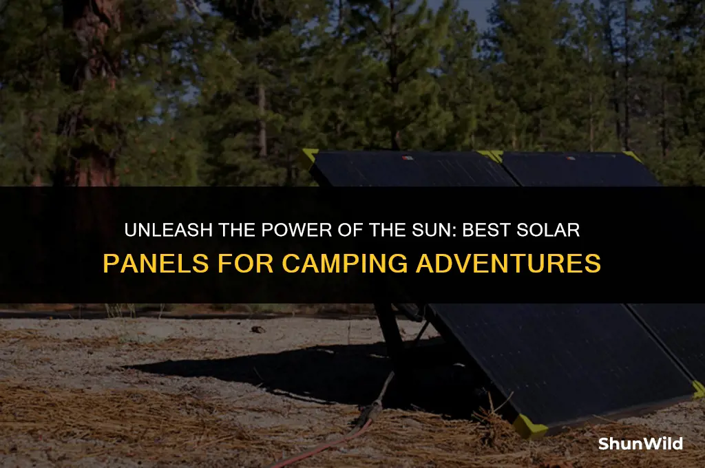 what solar panels for camping