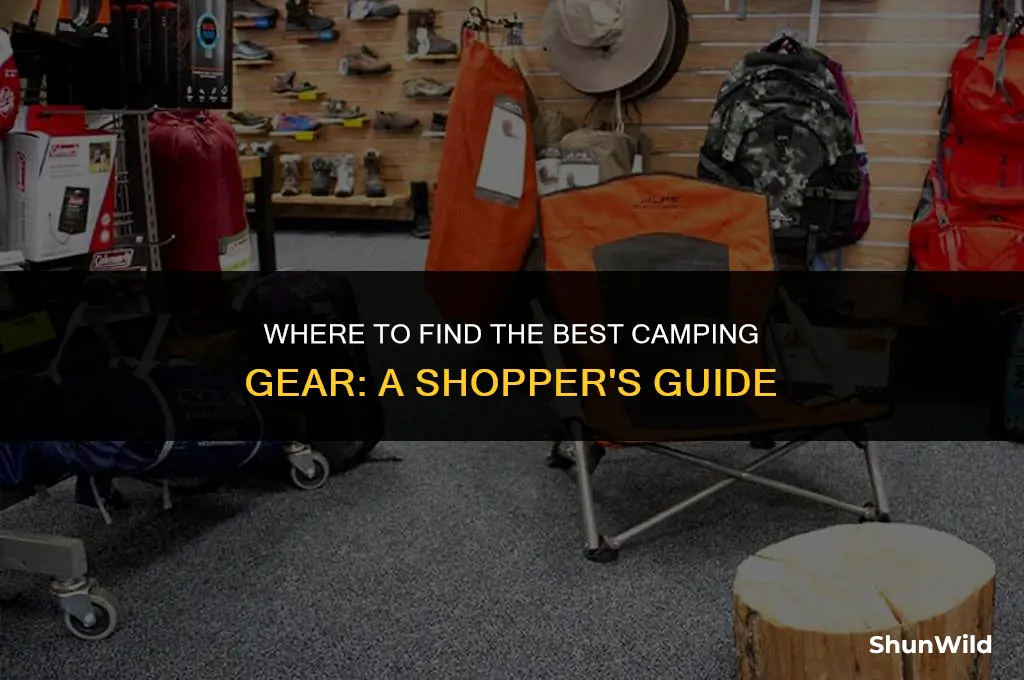 what stores sell camping gear