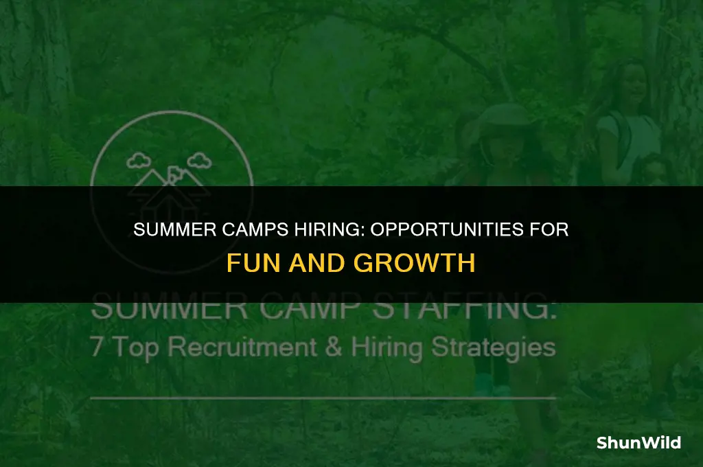 what summer camps are hiring