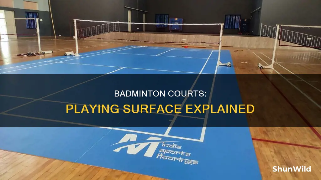 what surface do you play badminton on