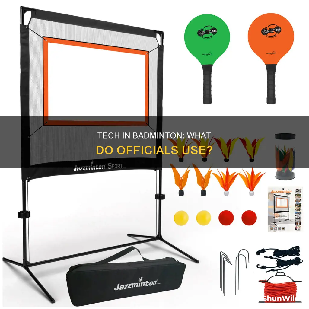 what technology do badminton officials use