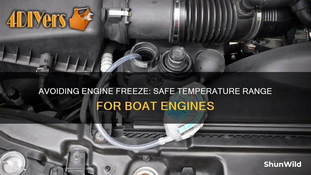 what temperature will a boat engine freeze