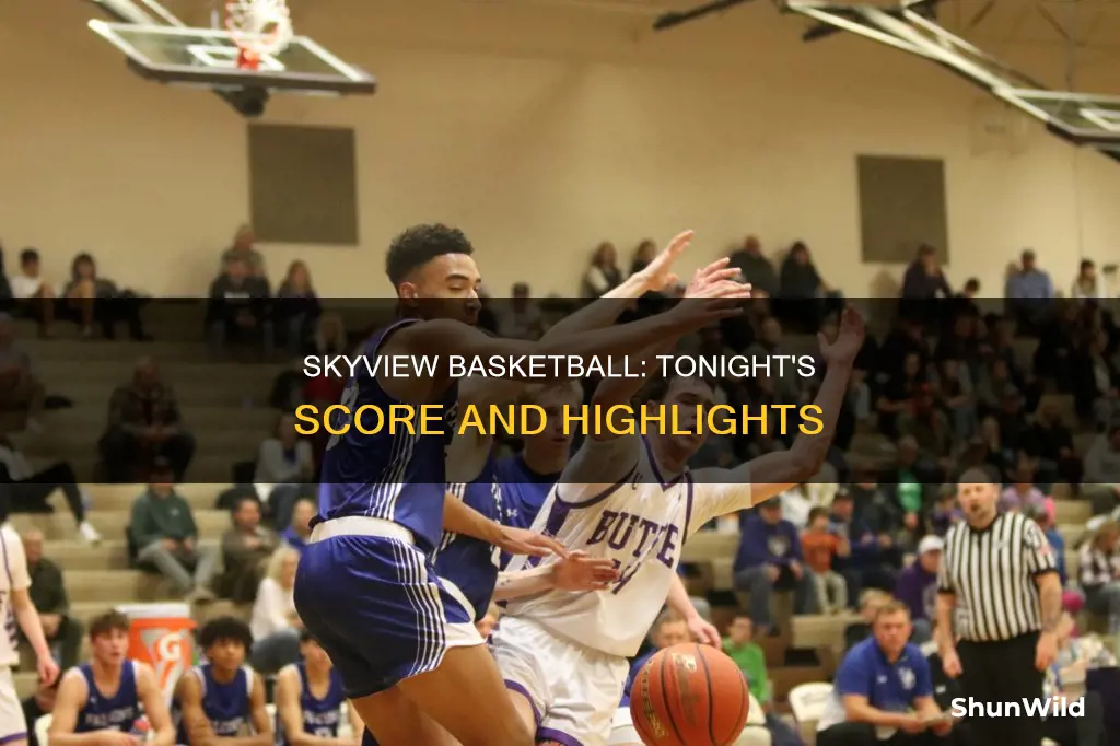 what the score of skyview basketball gae tonight