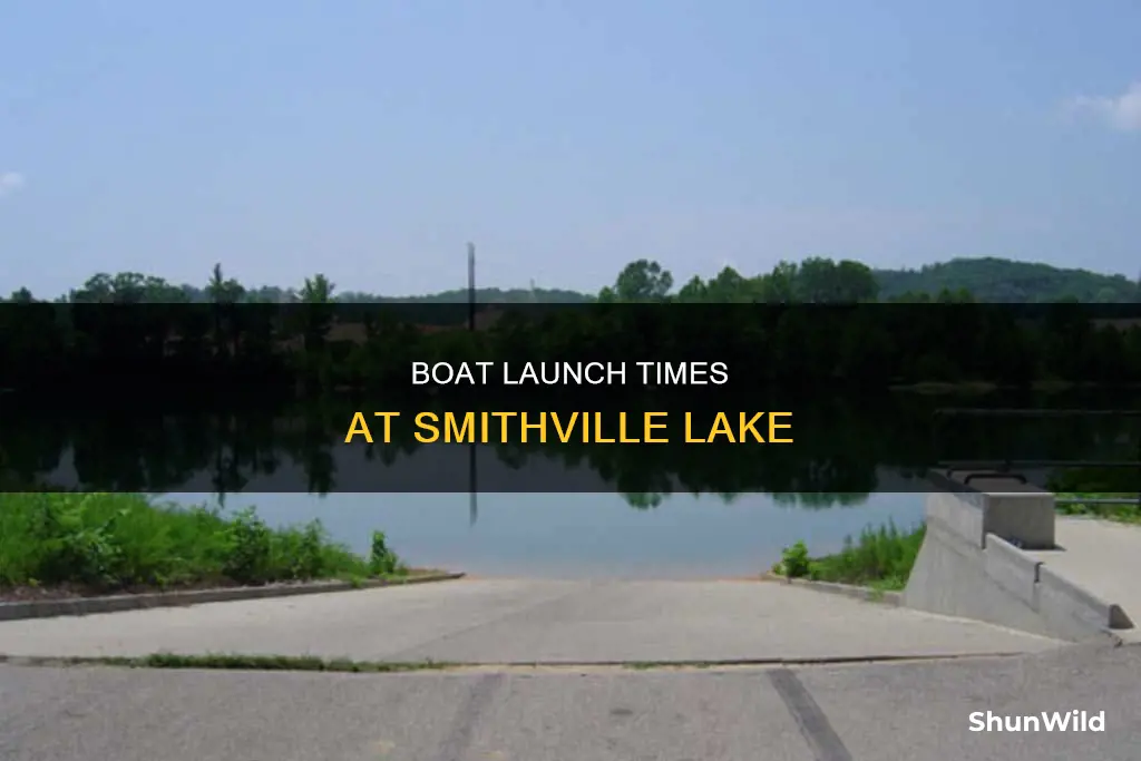 what time boat ramp open smithville lake