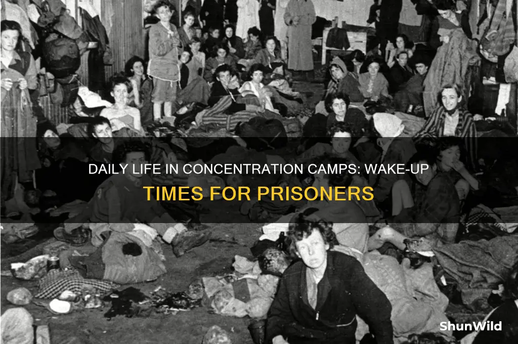 what time did prisoners wake up in concentration camps